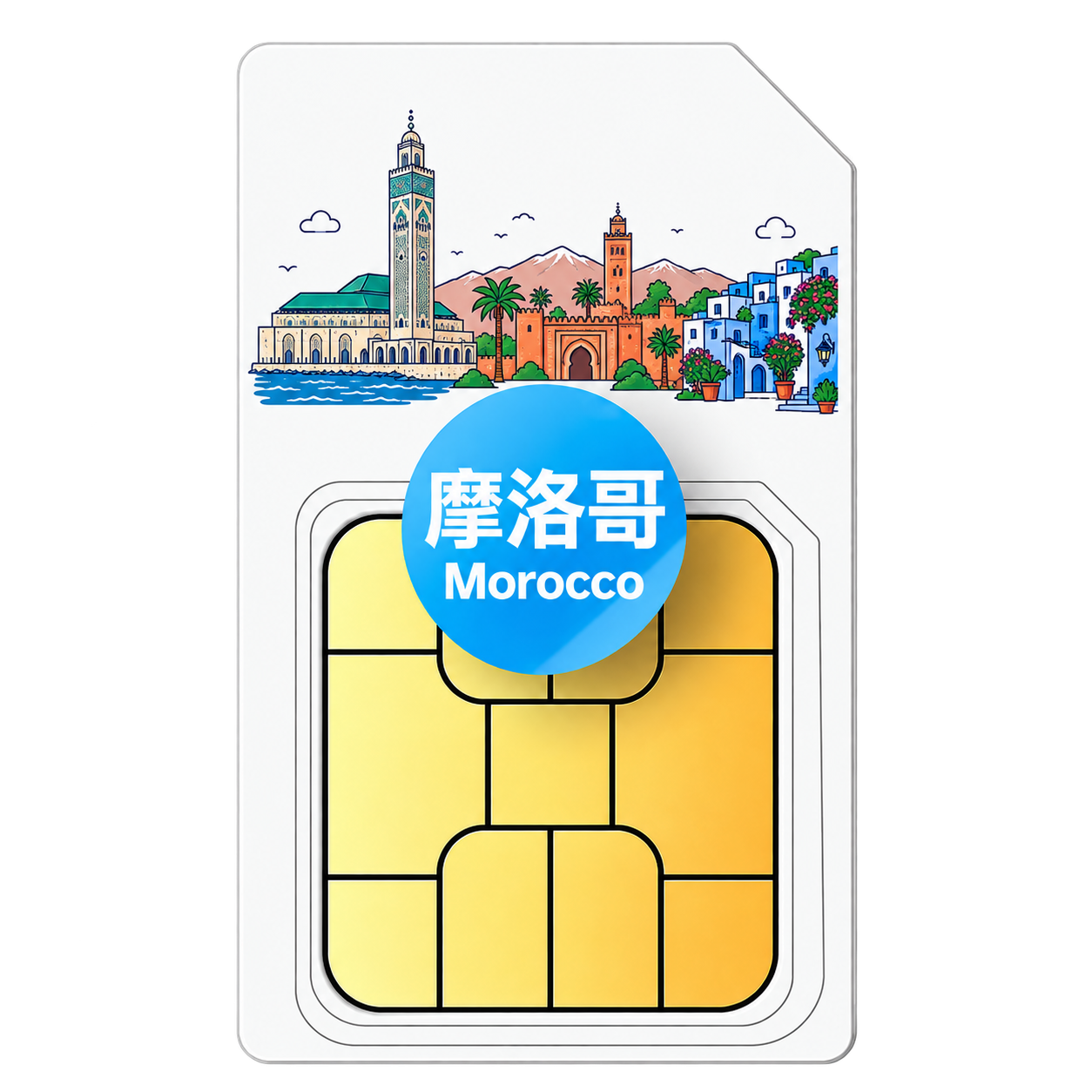 摩洛哥 每日型 eSIM｜Meditel／IAM｜新加坡 IP
