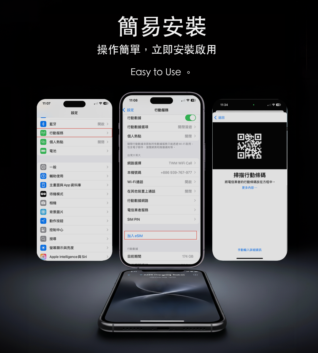 操作簡單立即使用 Jeko eSIM